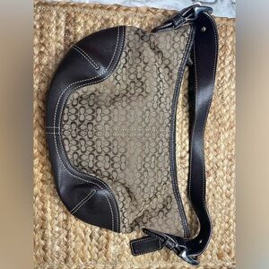 Coach Black and Khaki Soho Bag